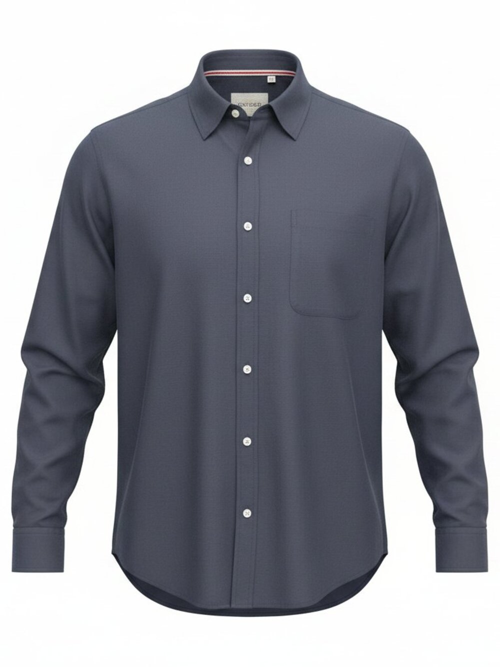 Oxford Men’s Luxury Collection Shirt Mens 2XL Navy Blue Button Down Long Sleeve